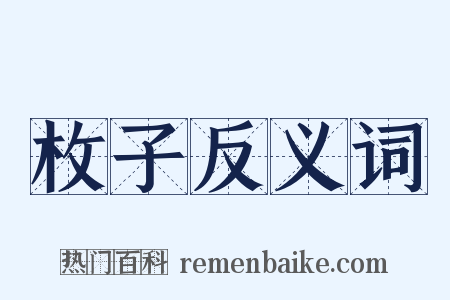 枚子反义词是什么意思的图片